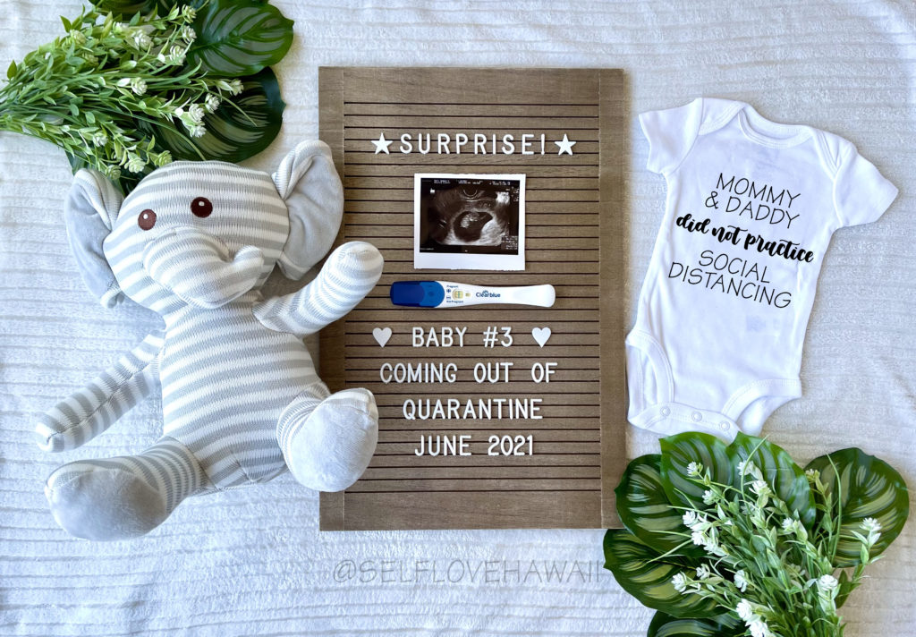 Baby Announcement Quarantine Pregnancy Idea